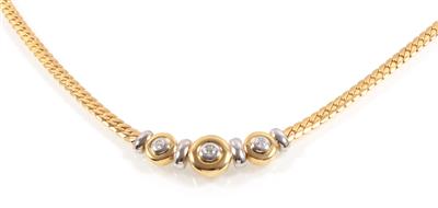 Brillantcollier zus. ca. 0,35 ct - Schmuck