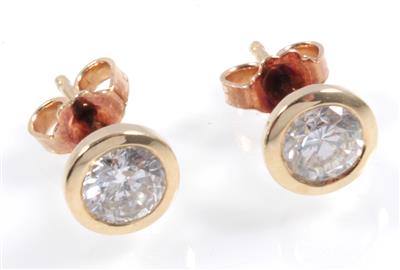 Brillantsolitärohrstecker zus. ca. 1,00 ct - Schmuck