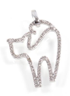 Diamantanhänger Katze - Jewellery