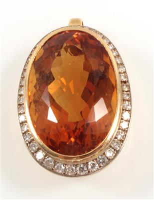 Diamant Citrinanhänger - Jewellery