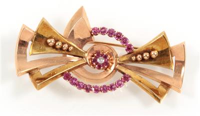 Rubin Diamantbrosche - Jewellery