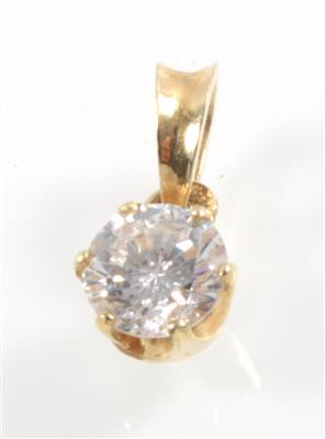 Brillant-Solitäranhänger ca. 0,50 ct - Schmuck