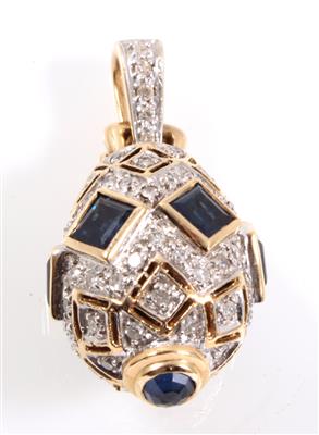 Diamant Saphiranhänger - Klenoty