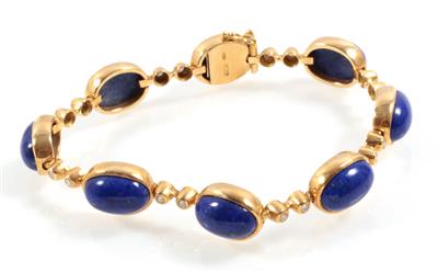 Lapislazuli Brillantarmkette - Klenoty