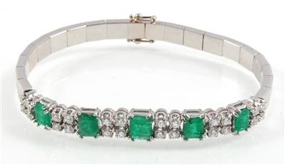 Brillant Smaragdarmband - Jewellery