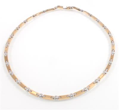 Brillantcollier zus. ca. 0,90 ct - Klenoty