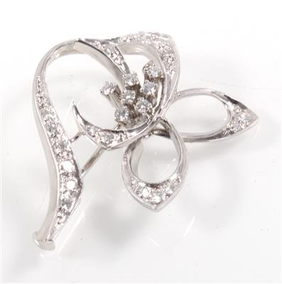 Diamantbrosche zus. ca. 0,50 ct - Jewellery