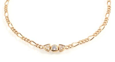 Brillantcollier zus. ca. 0,50 ct - Klenoty