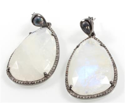 Diamant Labradoritohrgehänge - Jewellery