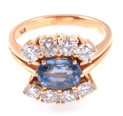Brillant Saphirring - Diamanten und exklusive Farbsteinvarietäten