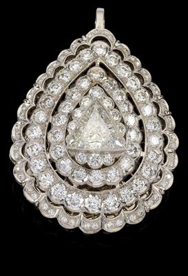 Diamantanhänger zus. ca.9,90 ct - Gioielli