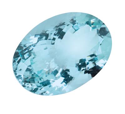 Loser Aquamarin 34,52 ct - Diamanten und exklusive Farbsteinvarietäten