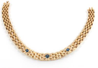 Brillant Saphircollier - Schmuck