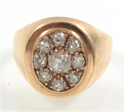 Diamantdamenring zus. ca. 0,65 ct - Schmuck