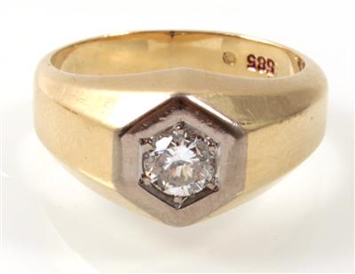 Brillantsolitärring ca. 0,45 ct - Schmuck