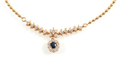 Brillantcollier zus. ca. 1,00 ct - Klenoty