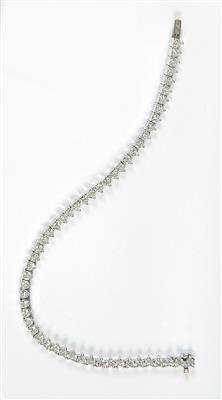 Diamantarmband zus ca. 6 ct - Schmuck - Uhrenschwerpunkt