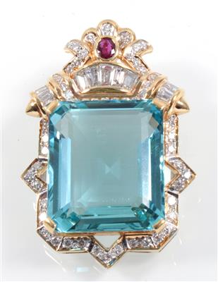 Aquamarinanhänger ca. 22 ct - Klenoty