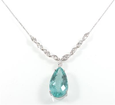 Aquamarincollier 14,50 ct - Schmuck