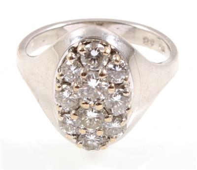 Brillantring zus. ca. 0,95 ct - Klenoty