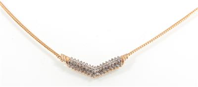 Brillantcollier zus. ca. 1,00 ct - Schmuck