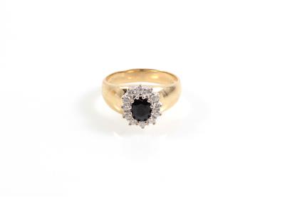 Diamant Saphirring - Klenoty