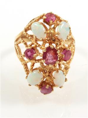 Rubin Opalring - Jewellery