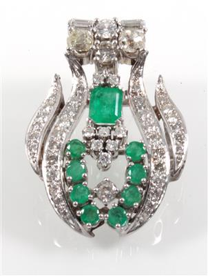 Diamant Smaragdanhänger - Jewellery