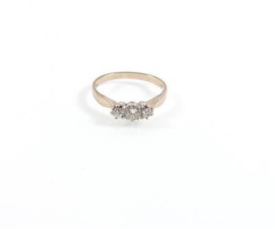 Altschliffdiamantring zus. ca.0,35 ct - Schmuck