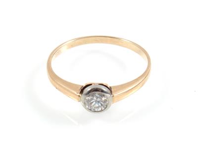 Brillant Solitärring ca. 0,28 ct - Schmuck