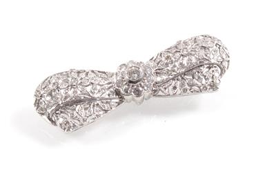 Brillantbrosche zus. ca. 1,10 ct - Schmuck