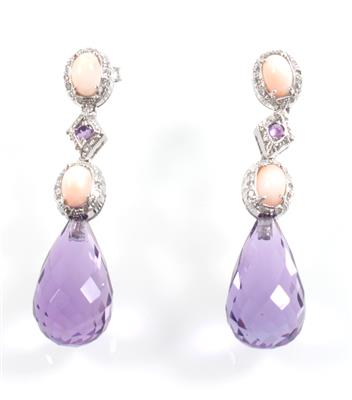 Amethystohrgehänge - Exclusive Diamonds and Gemstones