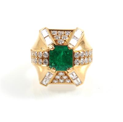 Brillant Smaragdring - Exclusive Diamonds and Gemstones