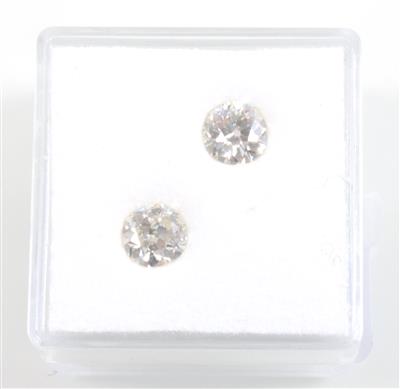 Zwei lose Altschliffdiamanten zus. 1,27 ct - Exklusive Diamanten und Farbsteine