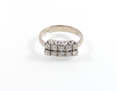 Brillantring zus. ca. 0,90 ct - Klenoty