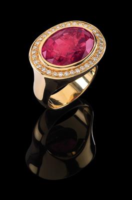 Rubellitring ca. 12 ct - Schmuck Summersale