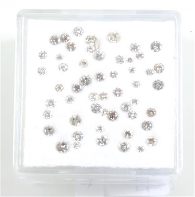 Lot lose Brillanten und Achtkantdiamanten zus. 1,01 ct - Exklusive Diamanten und Farbsteine