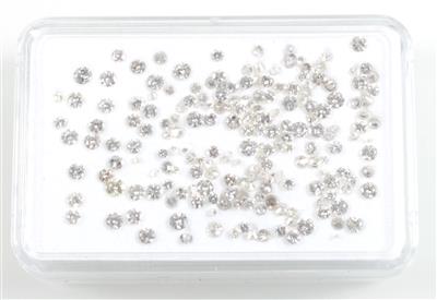 Lot lose Brillanten und Achtkantdiamanten zus. 5,74 ct - Klenoty