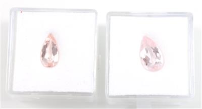 Zwei lose Morganite zus. 3,26 ct - Klenoty