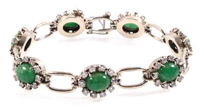 Brillant Smaragdarmband - Exklusive Diamanten und Farbsteine