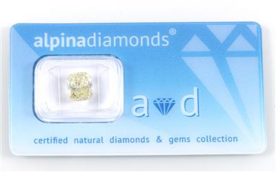 Loser Diamant im Cushionschliff 3,39 ct Fancy Yellow/ IF - Exklusive Diamanten und Farbsteine