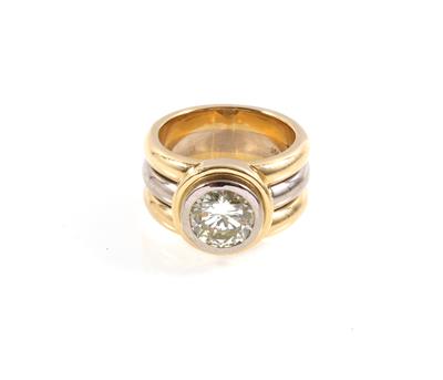 Brillantsolitärring ca. 2,50 ct - Exklusive Diamanten und Farbsteine