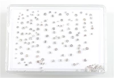 Lot lose Brillanten und Achtkantdiamanten zus. 7,32 ct - Exklusive Diamanten und Farbsteine