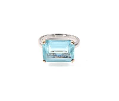 Aquamarinring ca. 5,50 ct - Gioielli