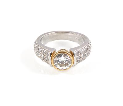 Brillantring zus. 2,09 ct - Exklusive Diamanten und Farbsteine