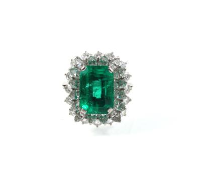 Diamant Smaragdring - Gioielli