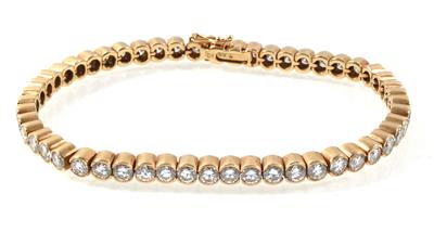 Brillant Armkette zus. 7,69 ct - Klenoty