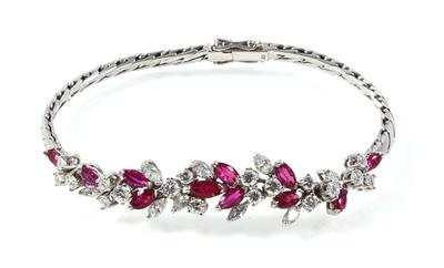 Diamant Rubinarmband - Klenoty