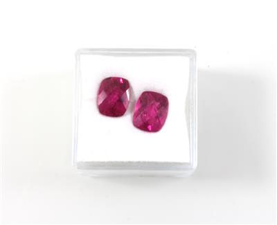 2 Rubellite zus. 4,72 ct - Exklusive Diamanten und Farbsteine