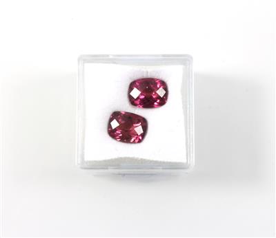 2 Rubellite zus. 4,99 ct - Exklusive Diamanten und Farbsteine